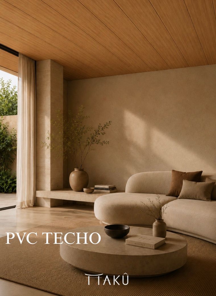 Plafón PVC · techo de estancia